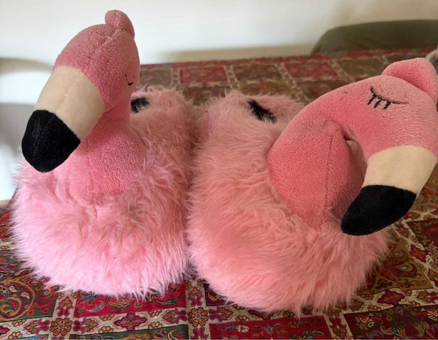 Flamingo house slippers