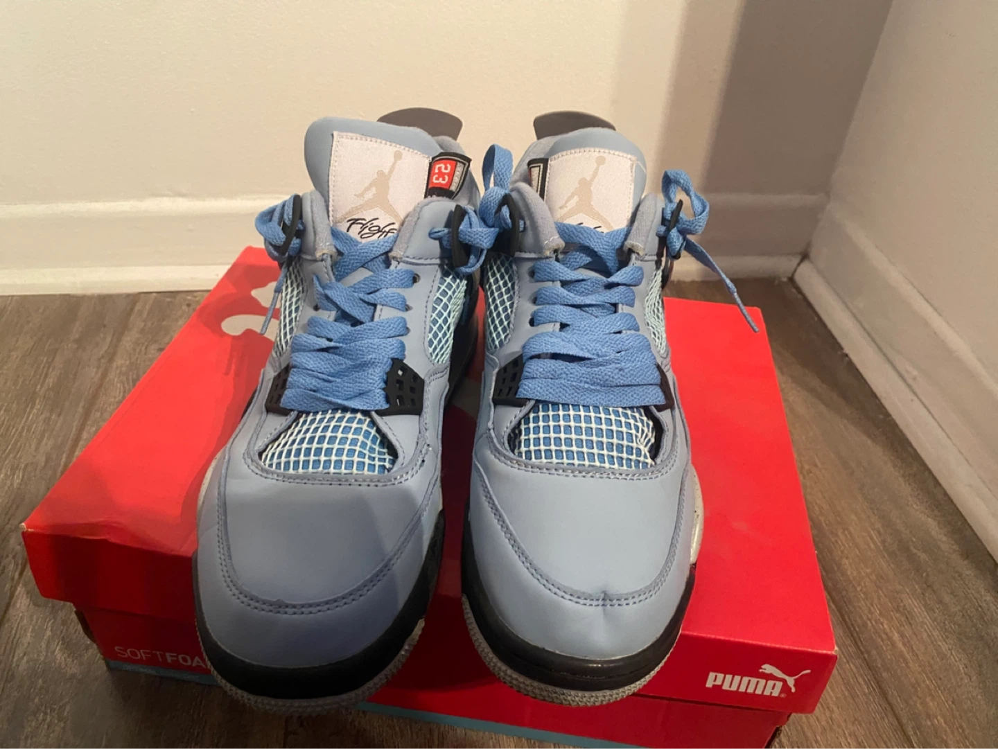 Air Jordan 4 'Light Blue' Sneakers - photo 3