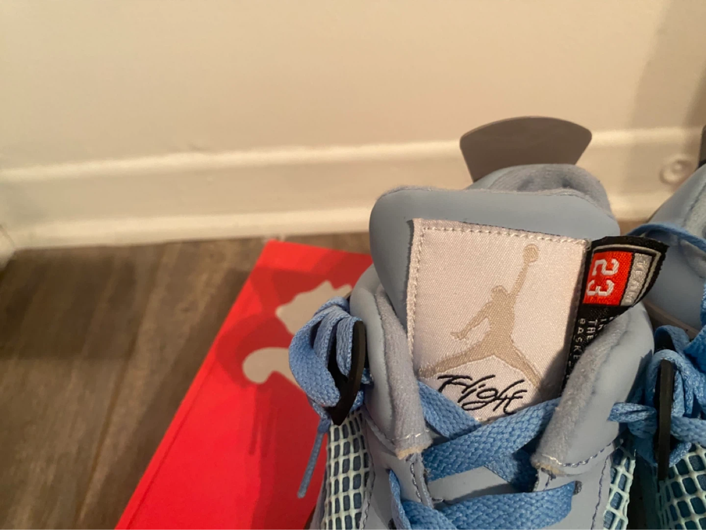 Air Jordan 4 'Light Blue' Sneakers - photo 5
