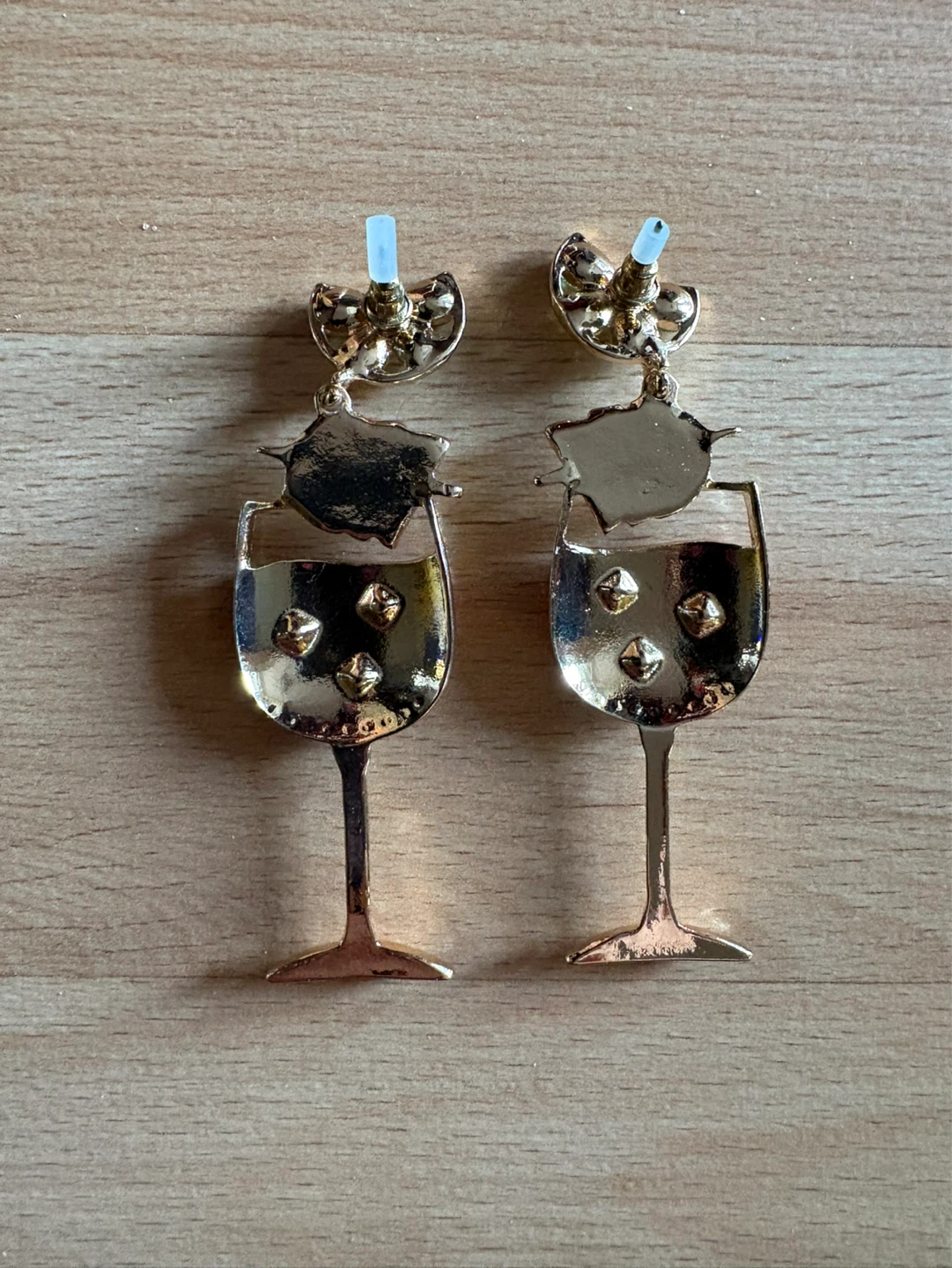 A Pair of Red Wine Glass Women's Earrings $10 firm - photo 2