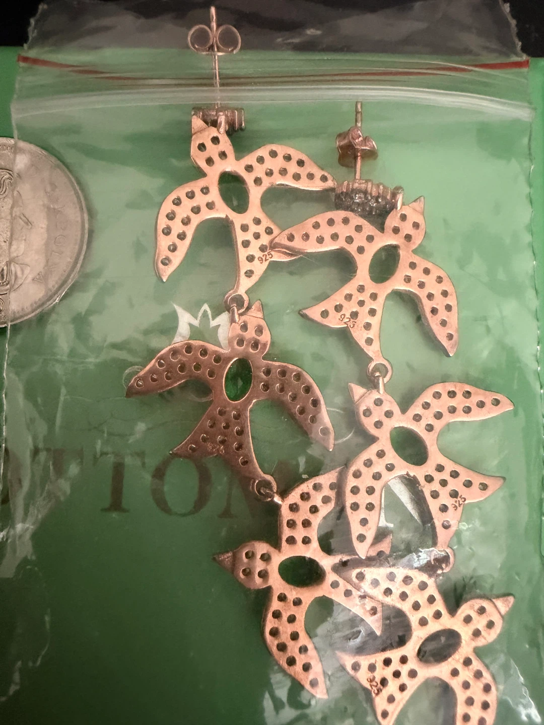 Bird Dangle Sterling silver 925 Earrings - photo 2