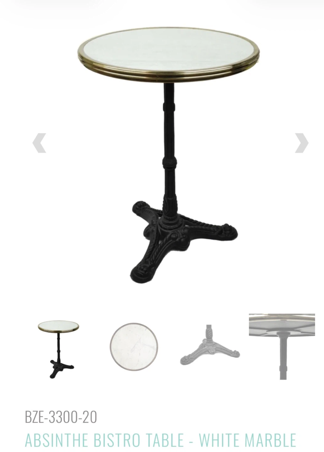 Marble Bistro Table - photo 3