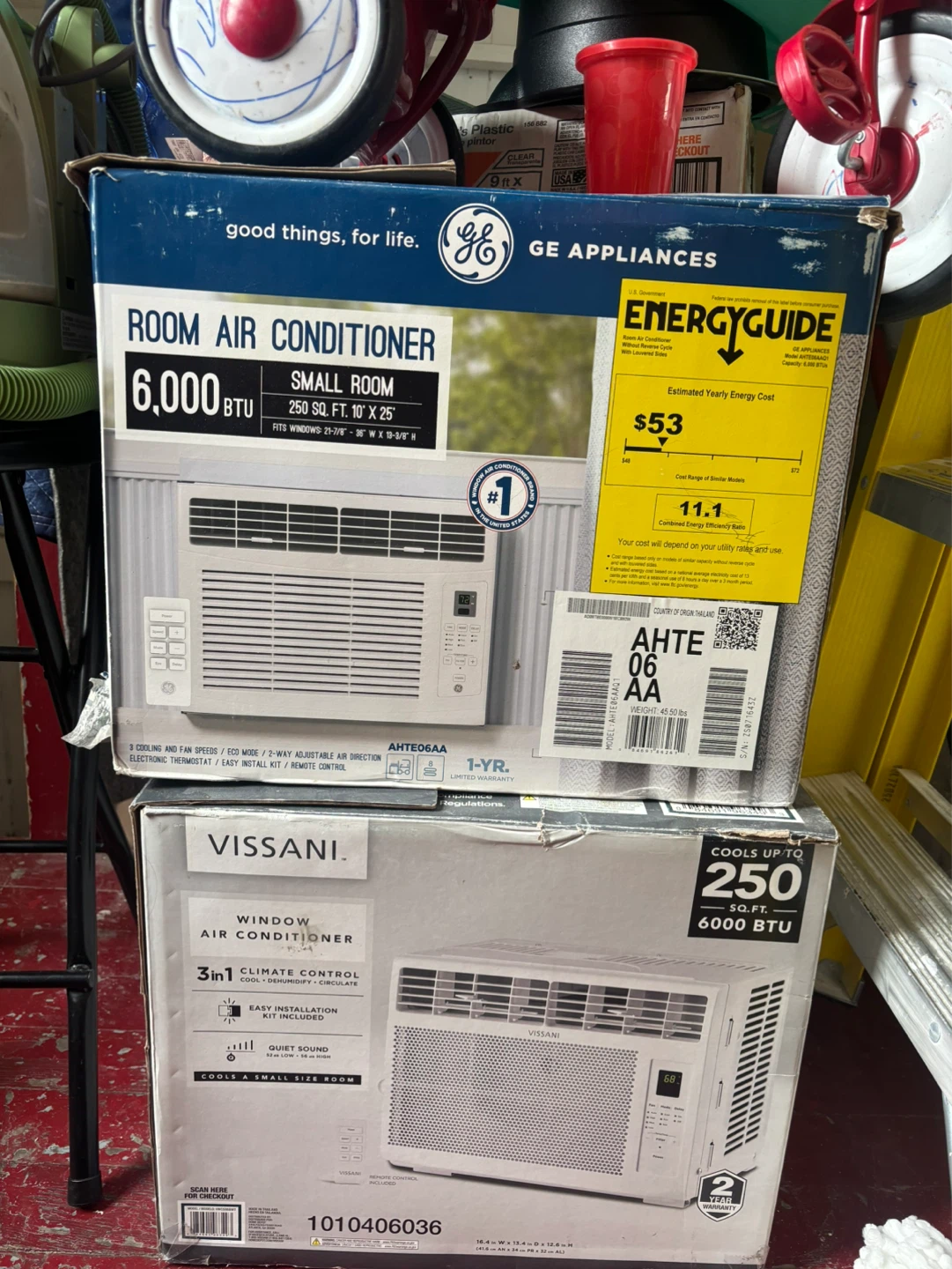GE Appliances Room Air Conditioner 6,000 BTU Small Room