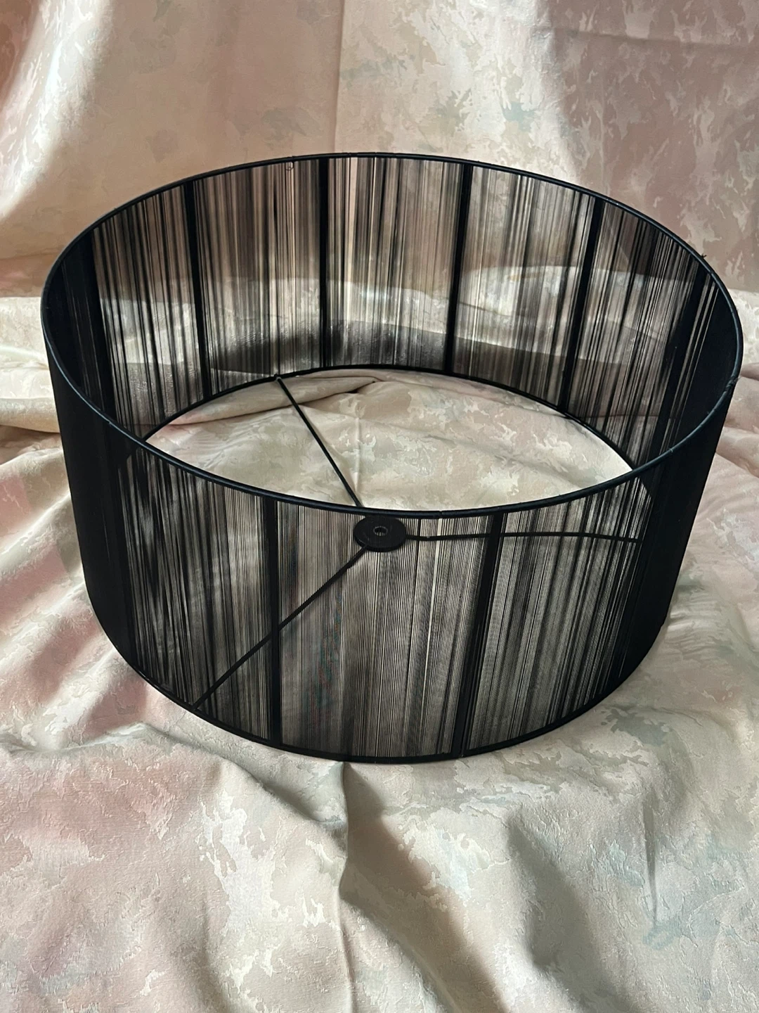 Set of 3 XL Designer String Drum Lamp Shades (22”, 20”, 18”) - photo 3