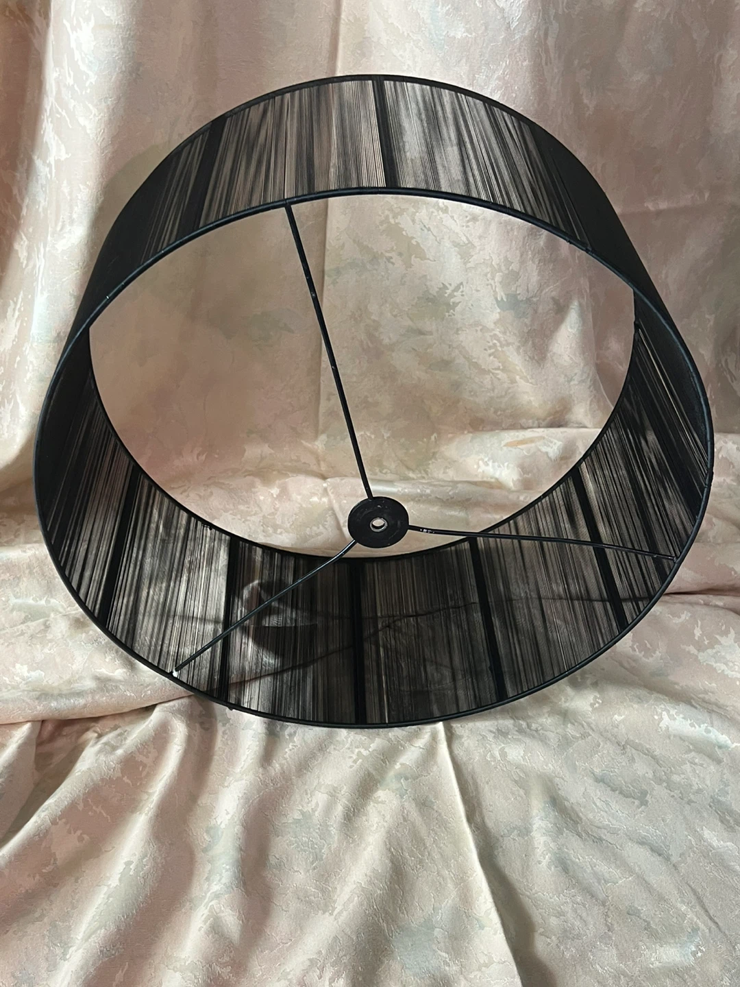 Set of 3 XL Designer String Drum Lamp Shades (22”, 20”, 18”) - photo 4