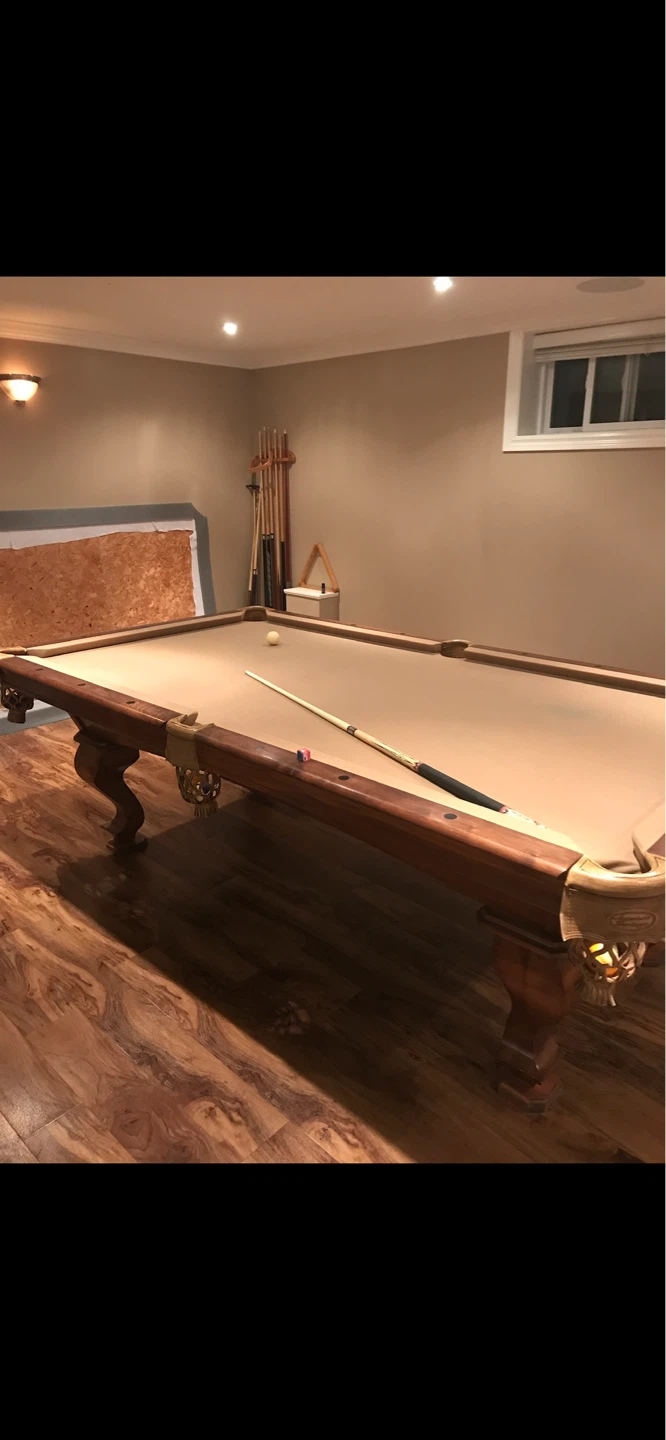 Solid Wood Pool Table