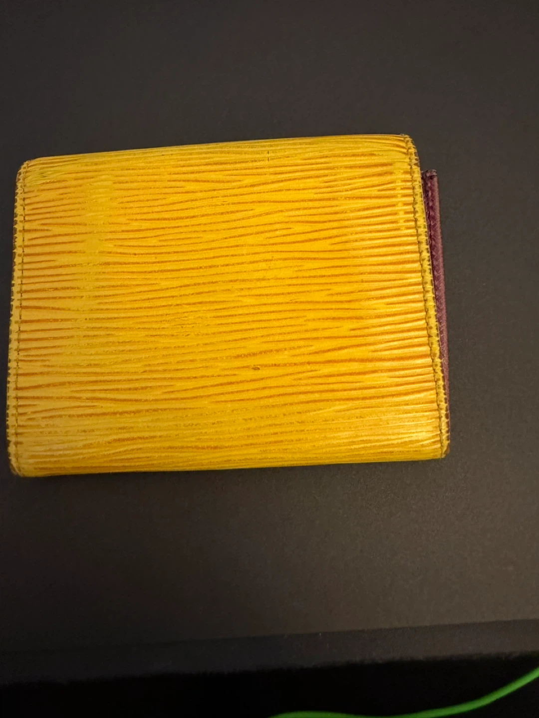 Louis Vuitton Yellow Epi Leather Small Wallet - photo 2