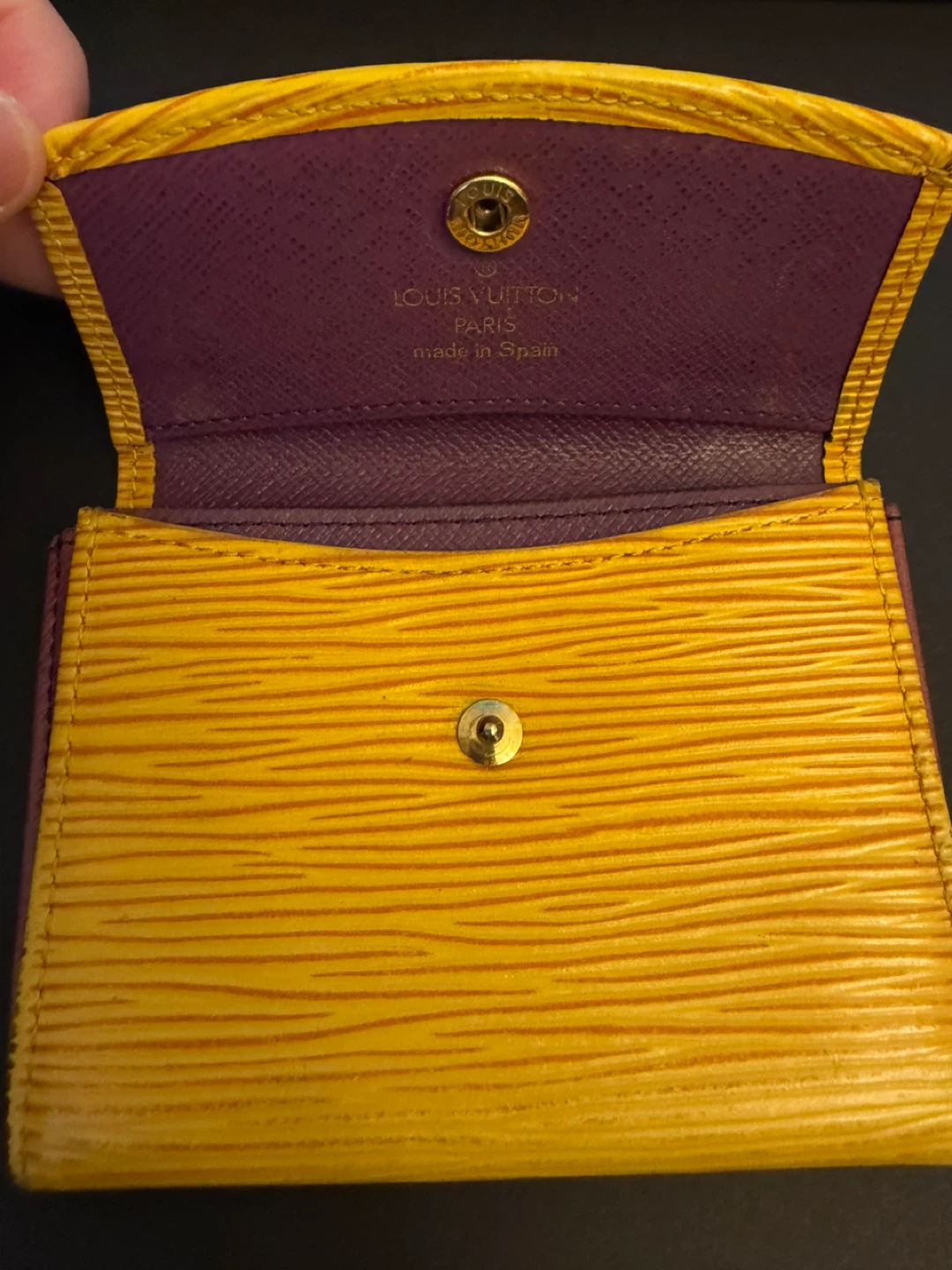 Louis Vuitton Yellow Epi Leather Small Wallet - photo 5