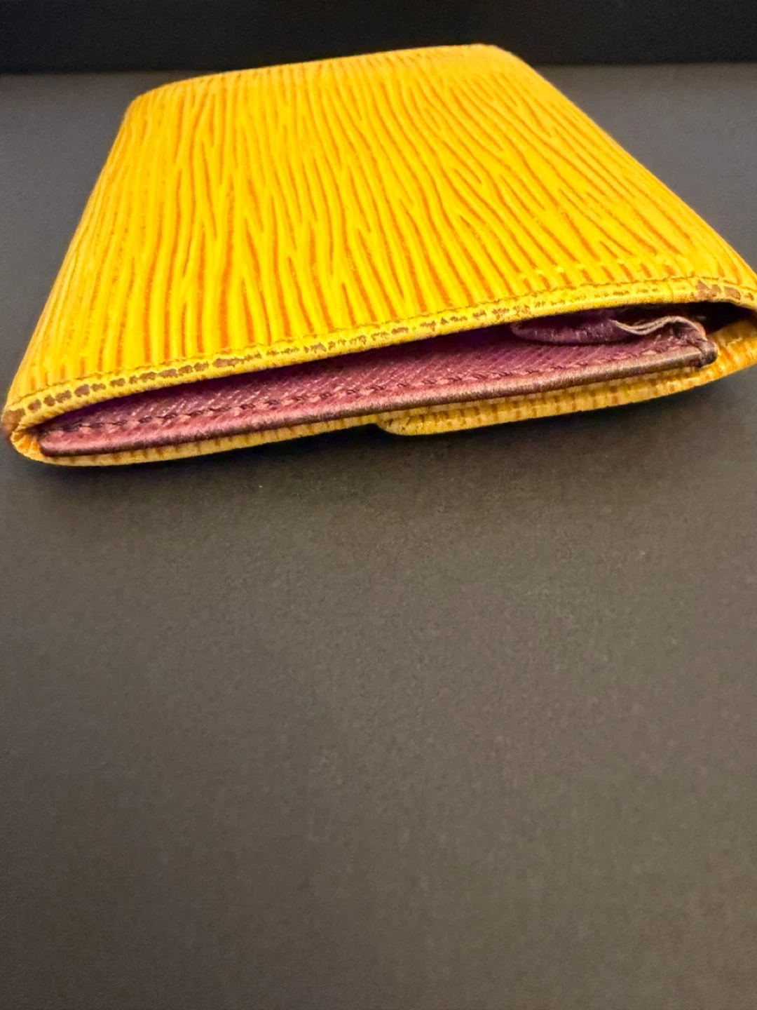 Louis Vuitton Yellow Epi Leather Small Wallet - photo 3