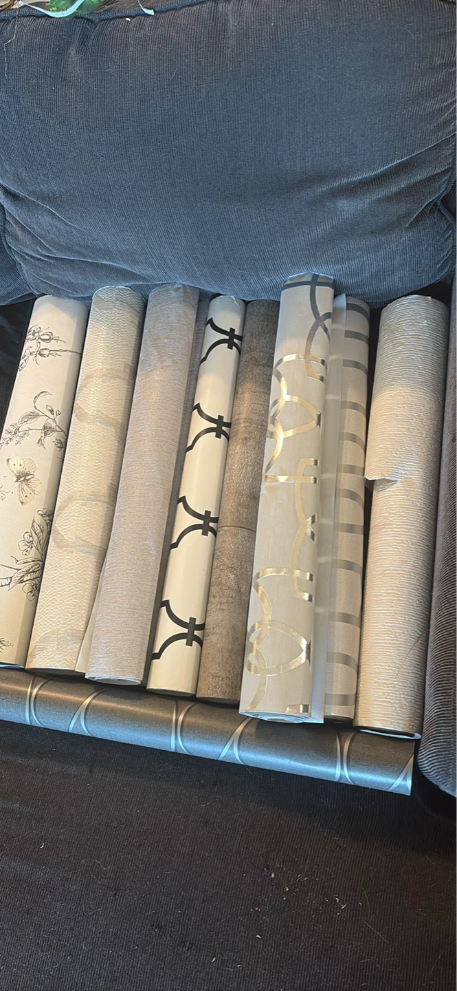 Lot of 7 Assorted Wallpaper Rolls