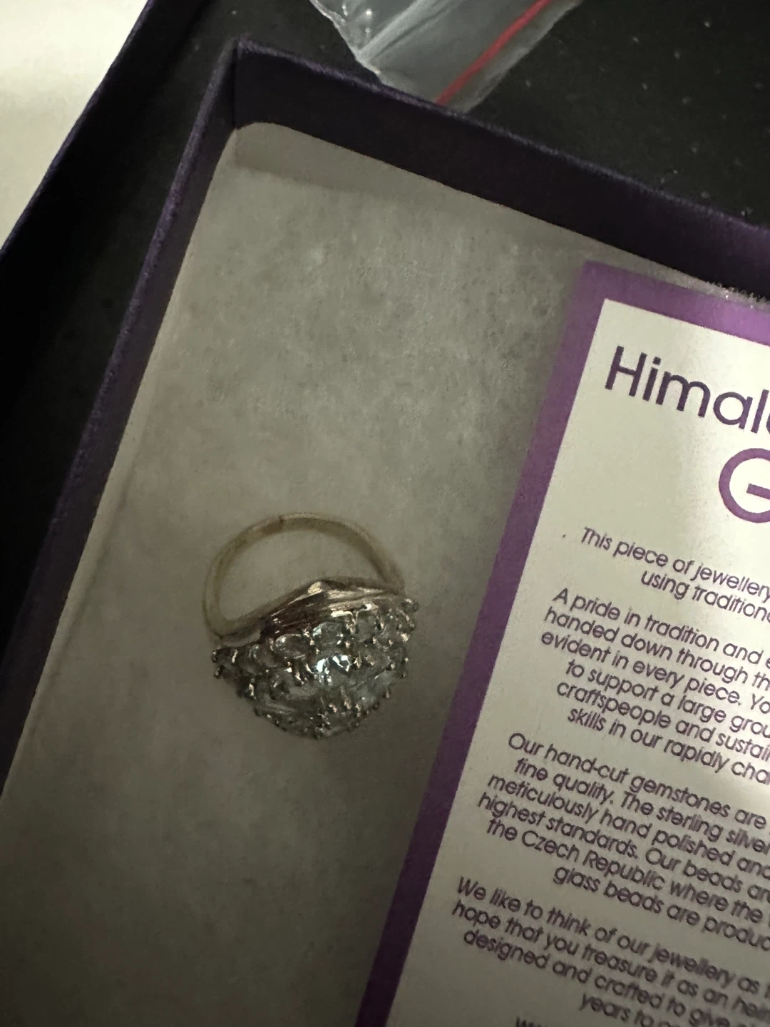 Himalayan Gems Sterling Silver 925 ring size 6 - photo 2