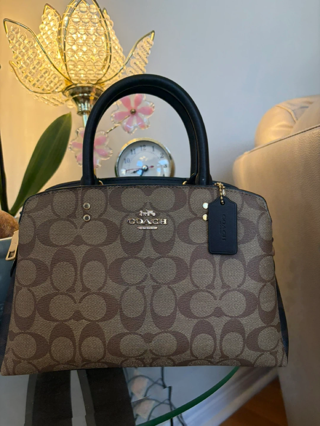 Coach Signature Canvas Top Handle Bag