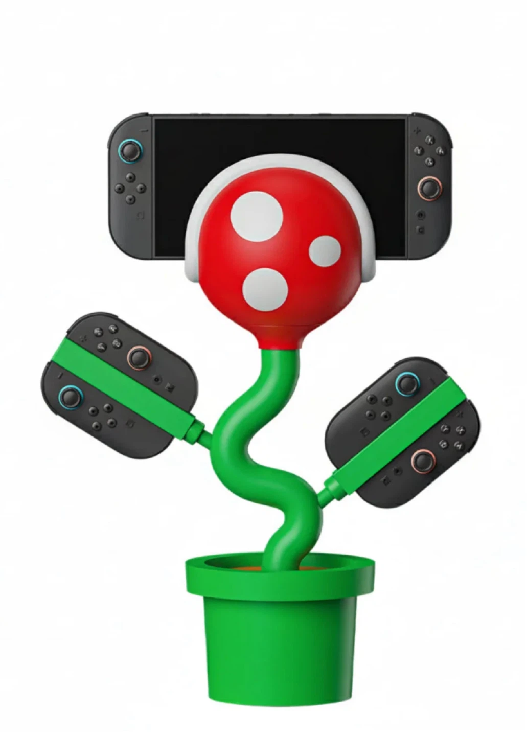 POWKONG PlantDock 2 Piranha Charging Stand for Nintendo Switch