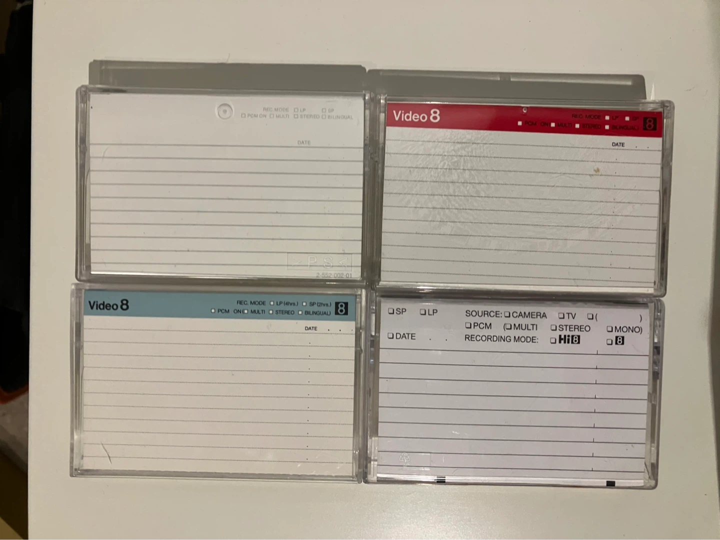 Video 8/hi8 Digital 8 tape cases - photo 2