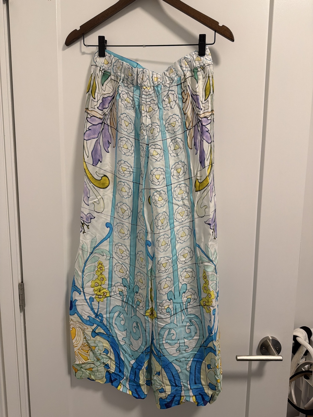 Maje Women's Printed Wide Leg Pants - photo 2
