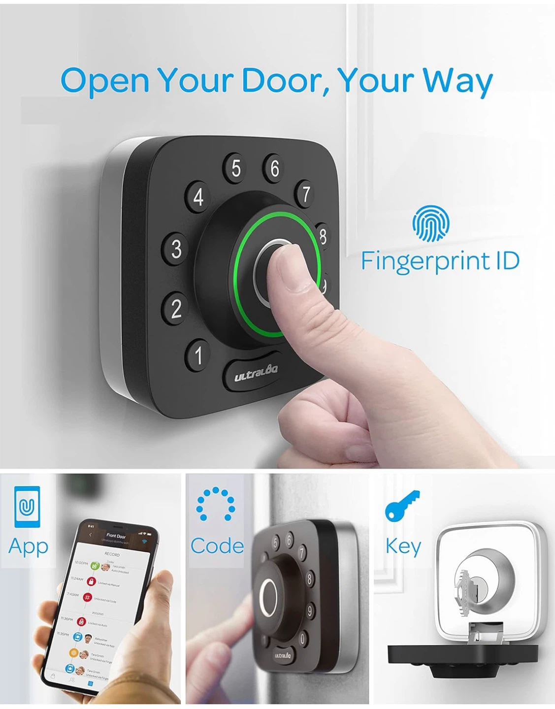 ULTRALOQ U-Bolt Pro WiFi Smart Lock with Door Sensor - photo 4