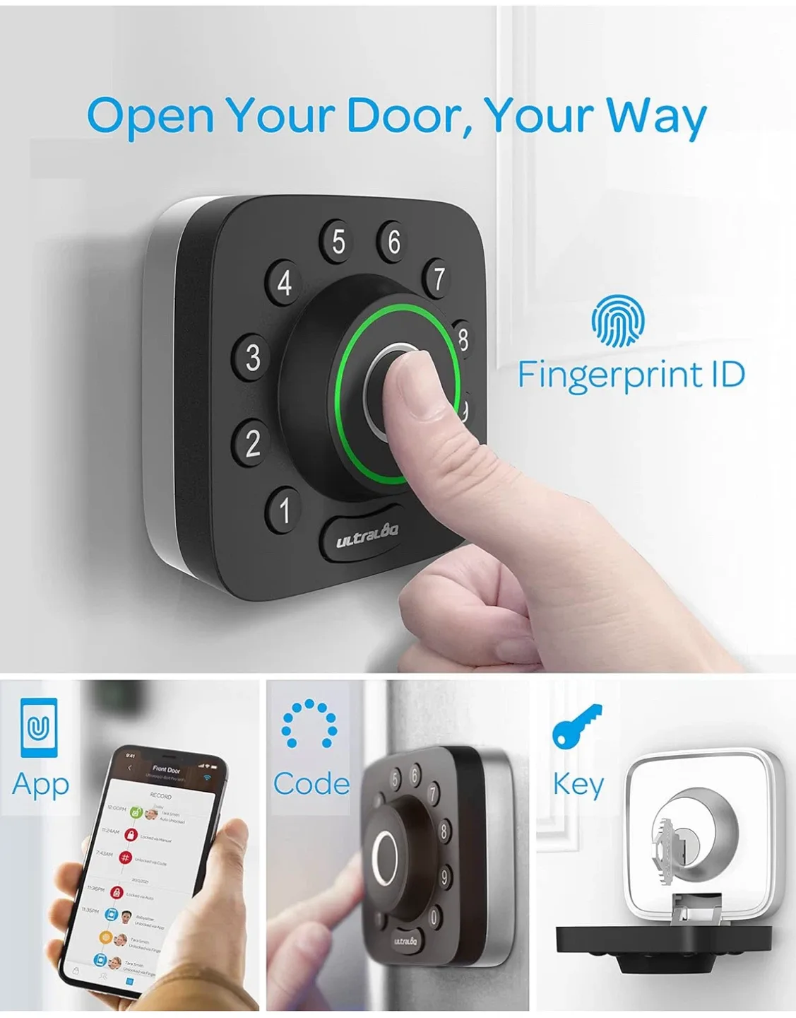 ULTRALOQ U-Bolt Pro WiFi Smart Lock with Door Sensor - photo 4