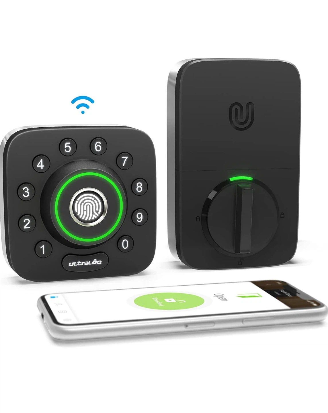 ULTRALOQ U-Bolt Pro WiFi Smart Lock with Door Sensor