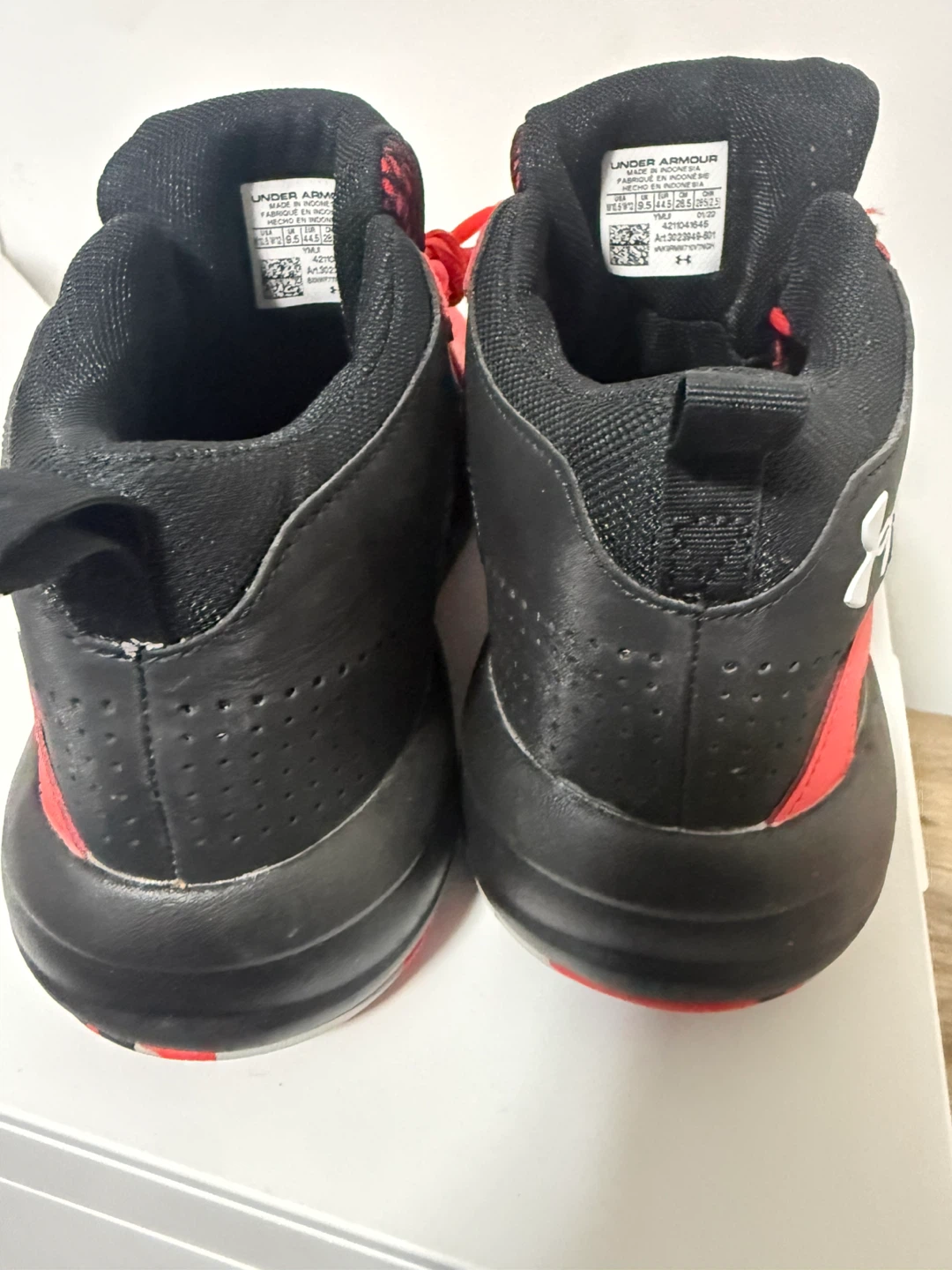 Under Armour Basketball Shoes - Red/Black - Men's Size 10.5 - photo 5