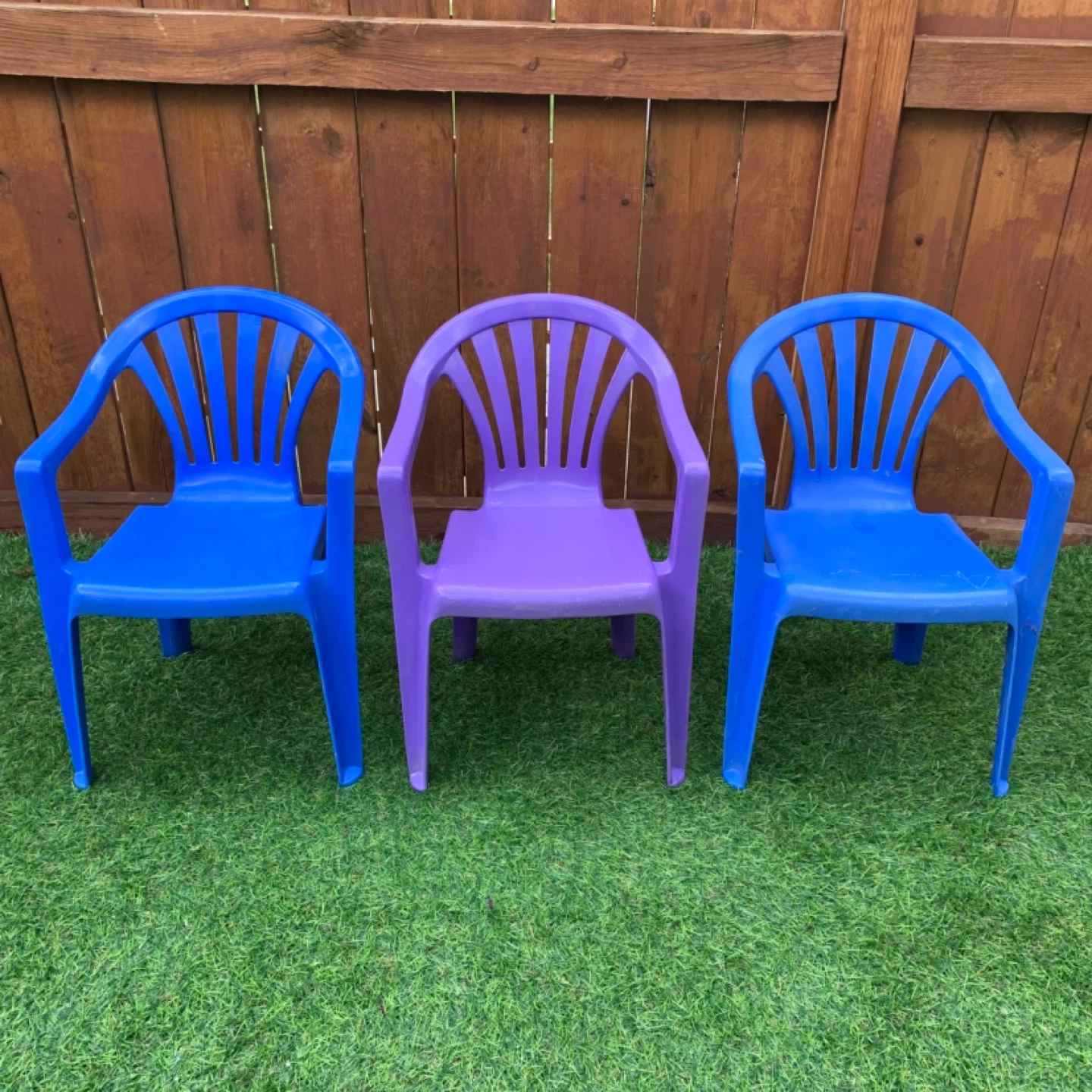 Kids Chairs Plastic Chairs Toddler Chairs Set of 3 - photo 2