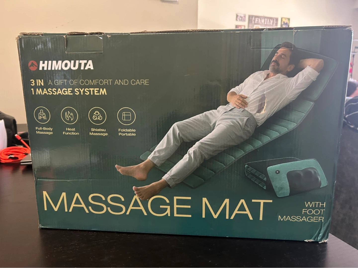 Full Body Massage Mat with Heat - Black - photo 2
