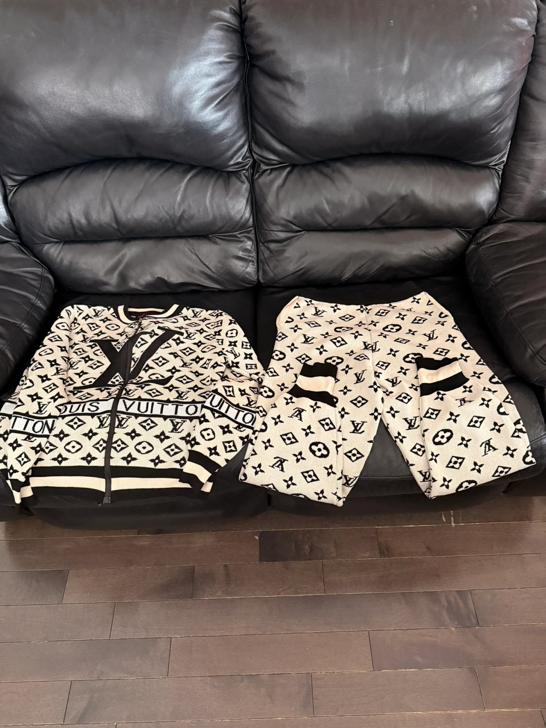 Louis Vuitton Monogram Knit Zip-Up jumpsuit
