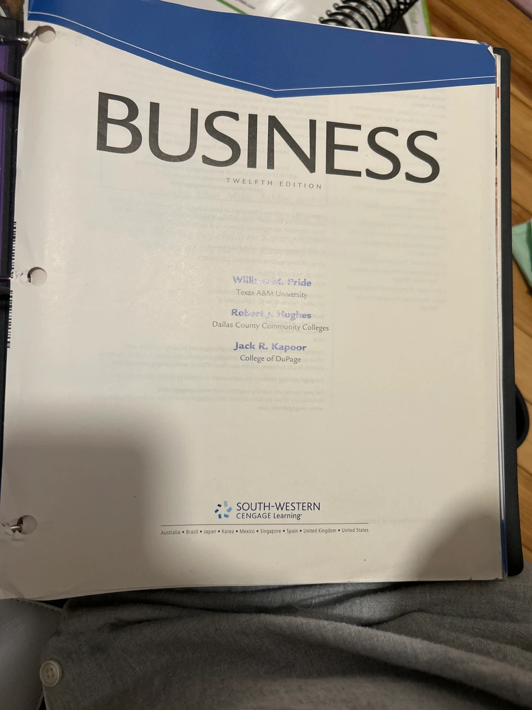 Business Twelfth Edition Textbook