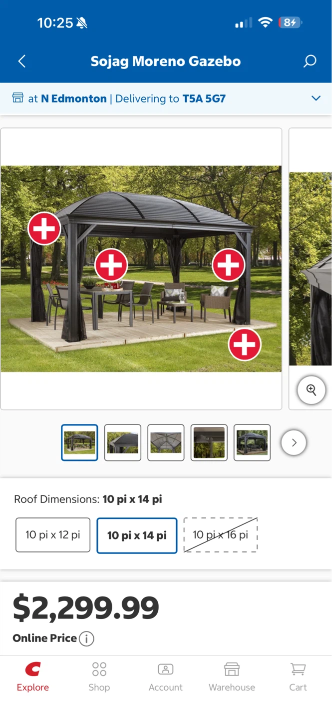 Sojag Moreno 10 x 14 Gazebo