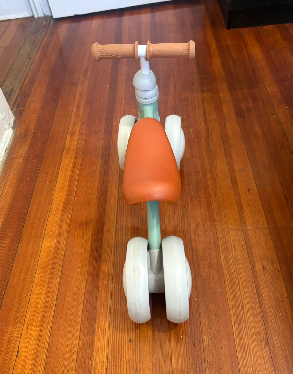 Toddler Balance Bike - Mint Green & Orange - photo 2