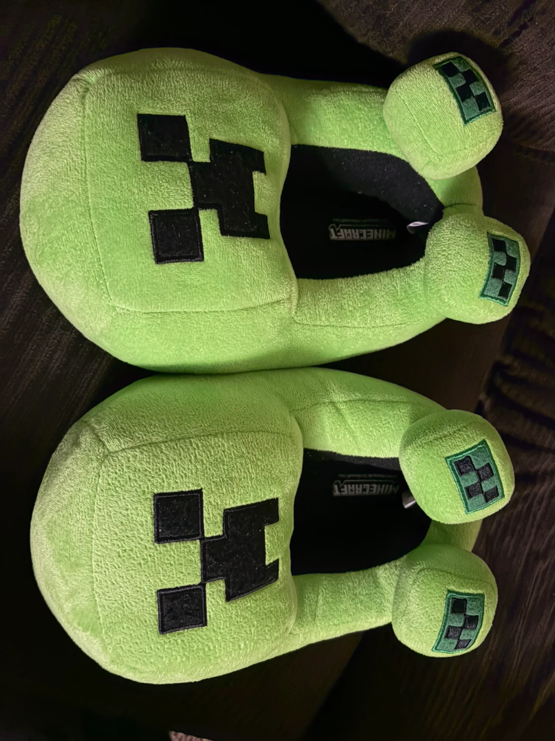 Minecraft Creeper Slippers Size 4-5