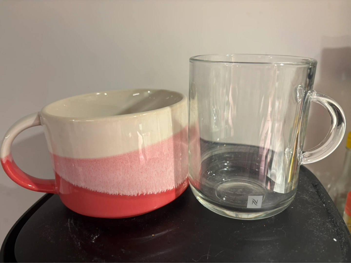 Nespresso Glass Mugs Set of 2 and indigo glazed mug - photo 2