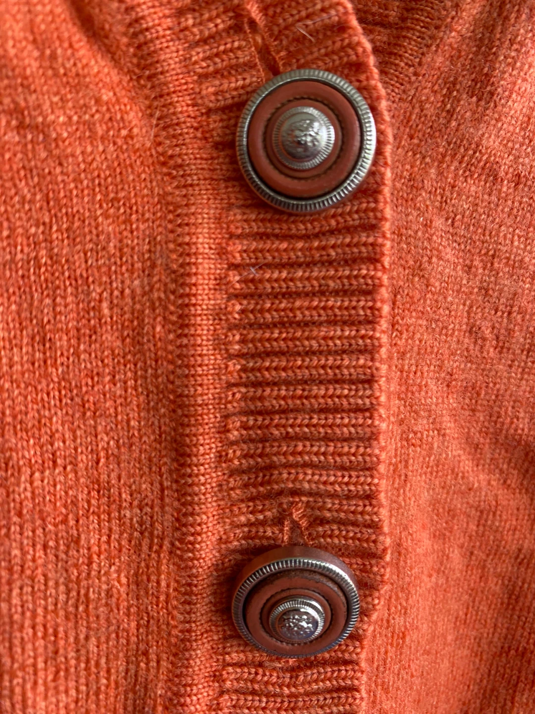 VERSUS Gianni Versace Orange Wool Cardigan - photo 2