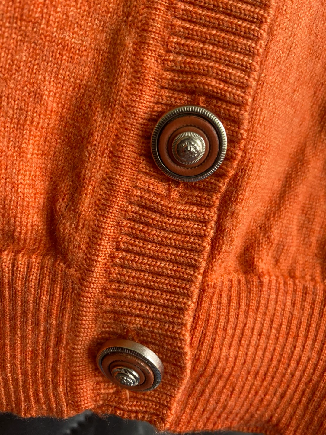 VERSUS Gianni Versace Orange Wool Cardigan - photo 4