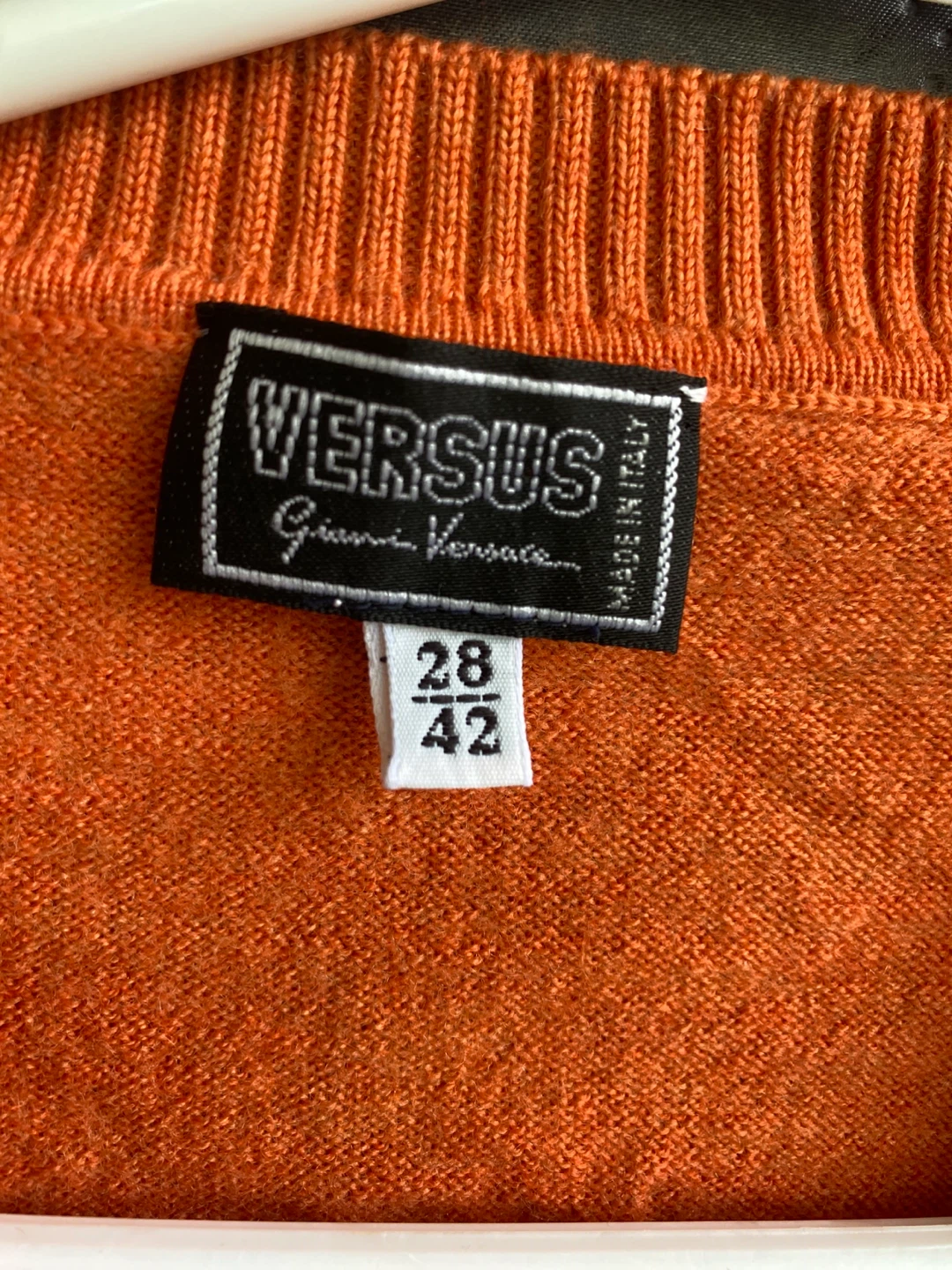 VERSUS Gianni Versace Orange Wool Cardigan - photo 3