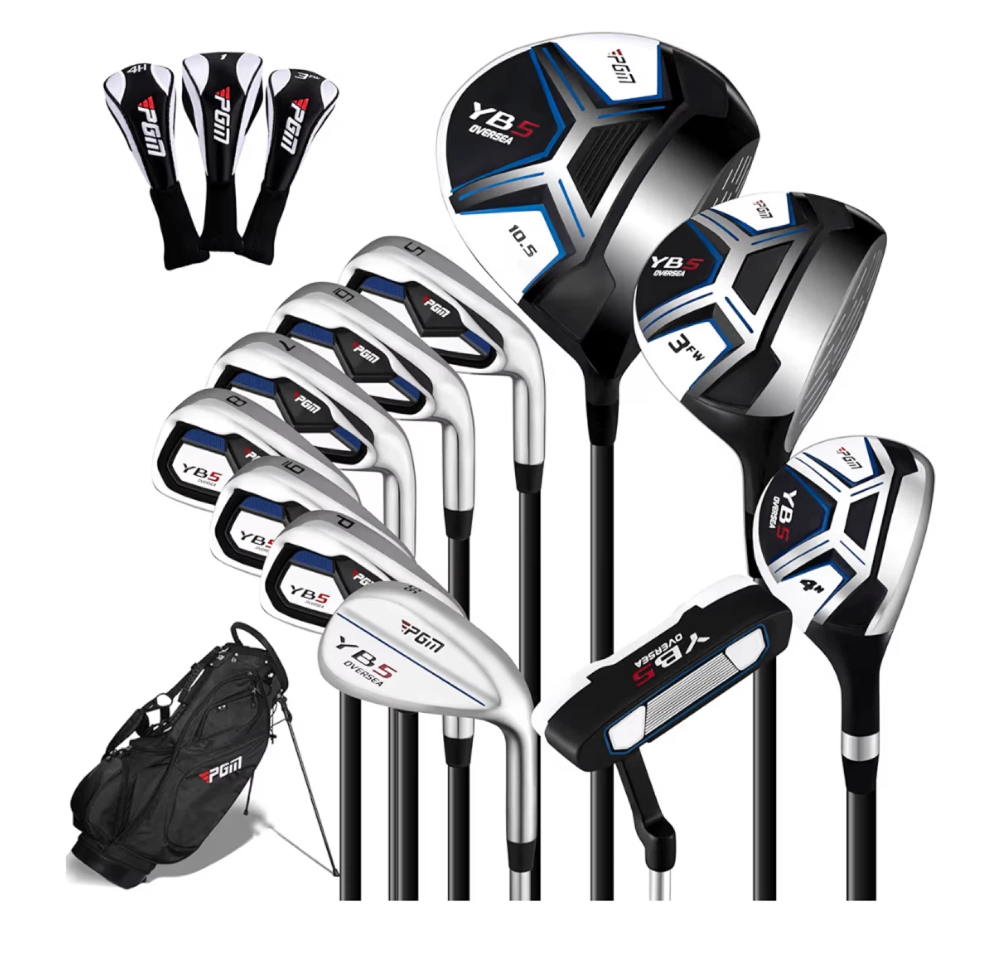 PGM 15 Pieces Men's Complete Golf Club Set