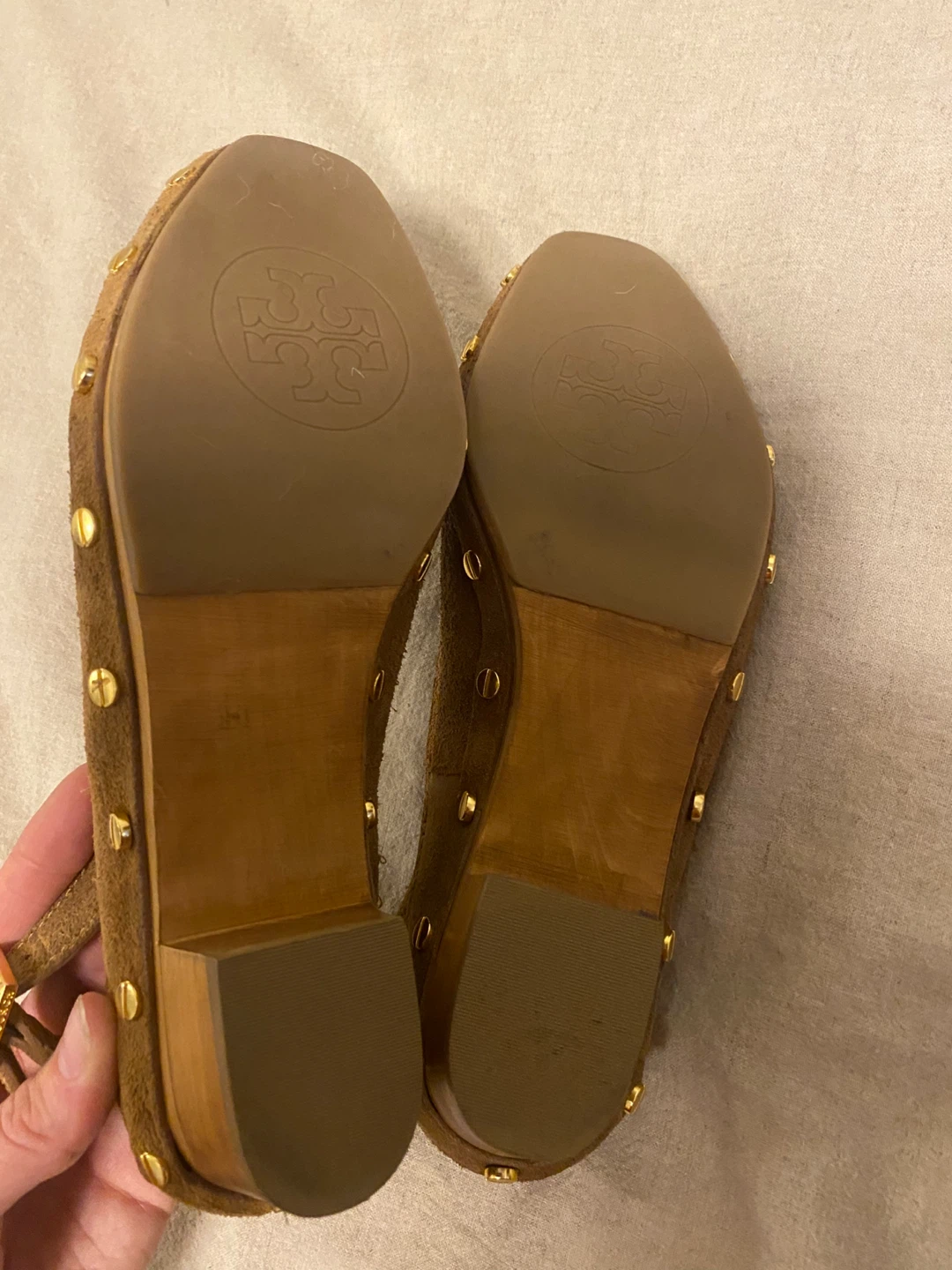 Tory Burch Suede Clog Sandals - photo 3