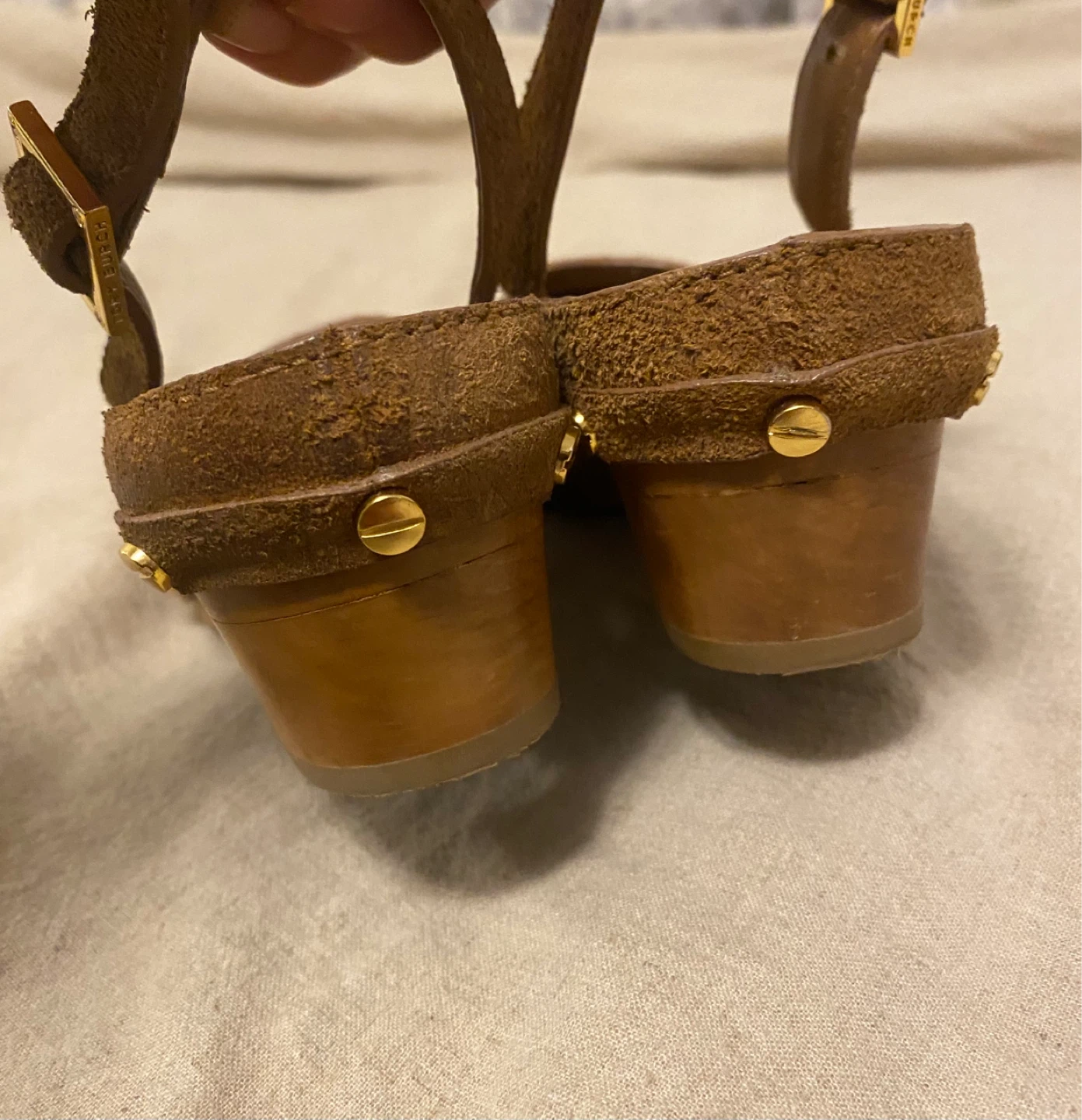 Tory Burch Suede Clog Sandals - photo 4