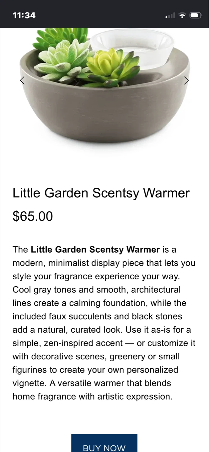 Scentsy Little Garden Wax Warmer - photo 4