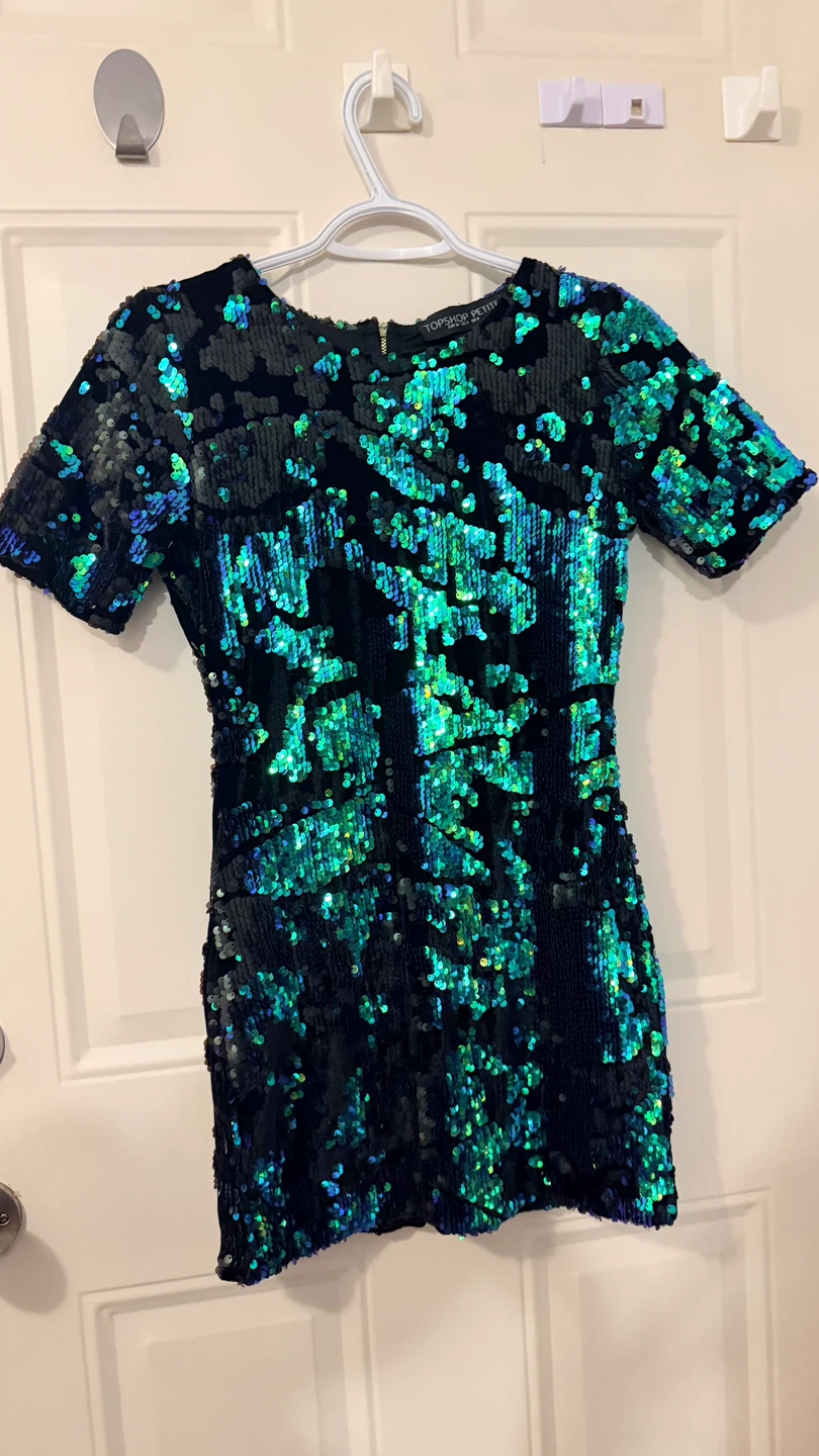 Topshop Petite Sequin Dress Size S/M - photo 2