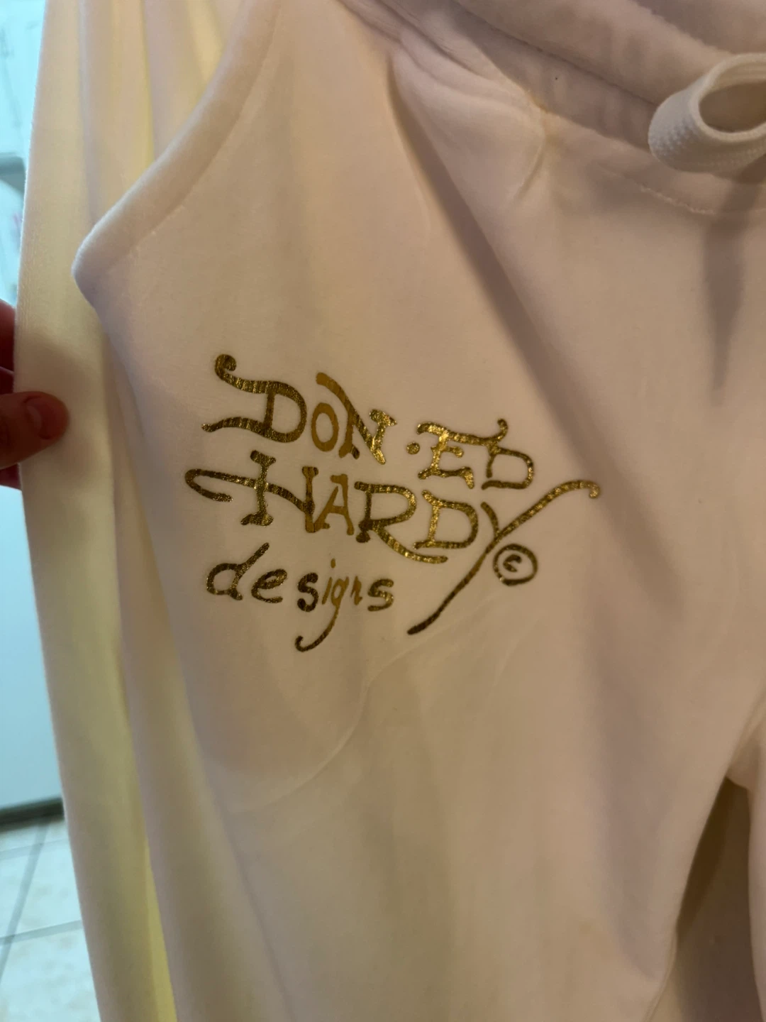 Ed Hardy Sweatpants - Cream - Size L - photo 2