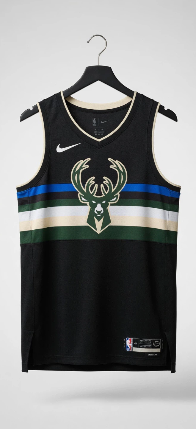 Nike Bucks Jersey - Size Medium