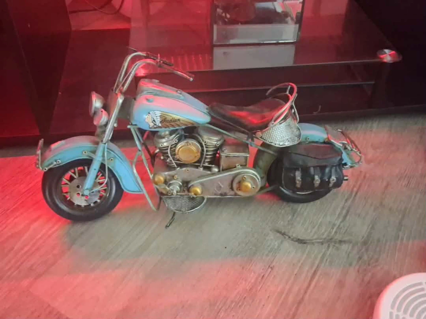 Indian Motorcycle Metal Display Model - Blue