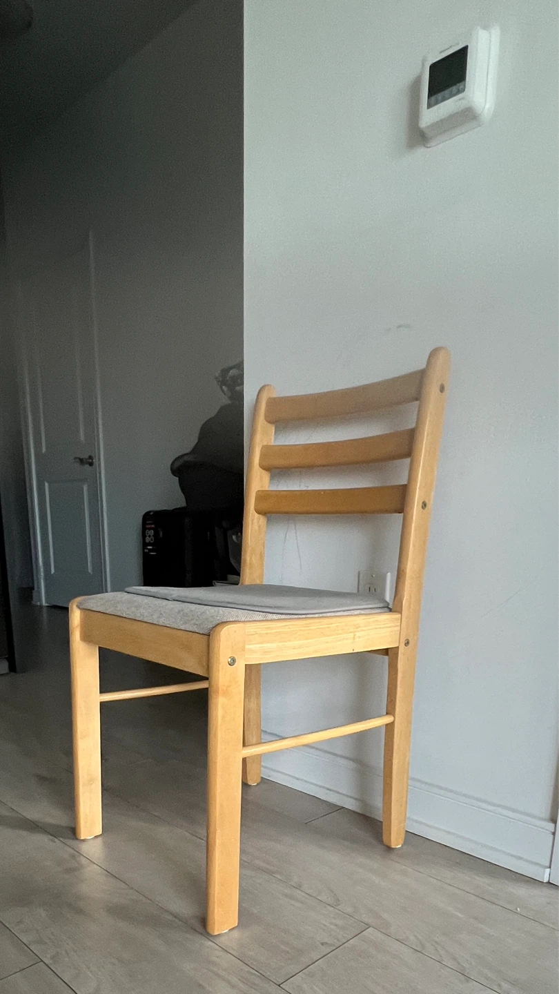 Wooden Dining Chair with Padded Seat