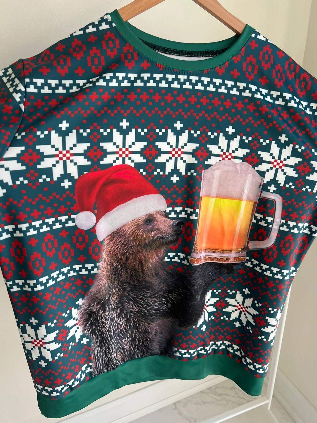 Christmas “Choose the Bear/Beer” Sweater XXL