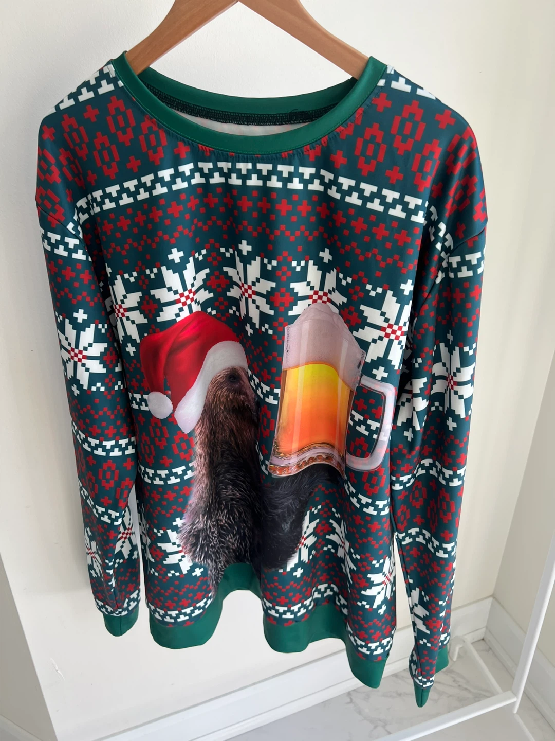 Christmas “Choose the Bear/Beer” Sweater XXL - photo 2