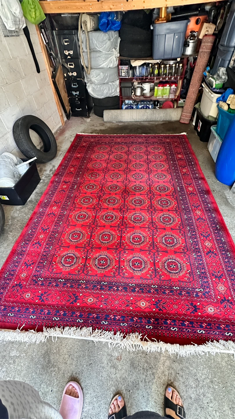 Beautiful Afghan-style area rug in rich traditional patterns. - photo 2