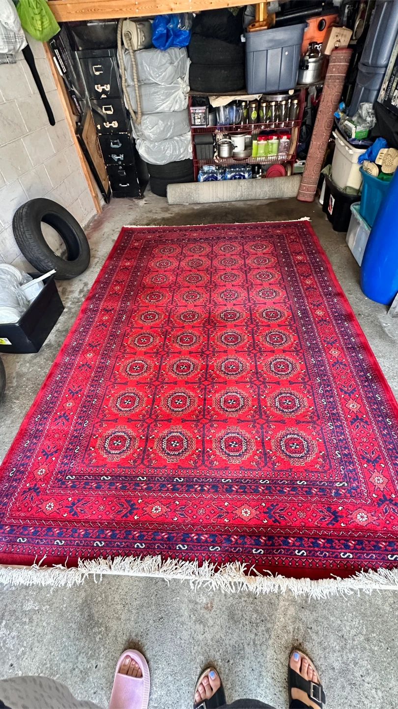 Beautiful Afghan-style area rug in rich traditional patterns. - photo 3