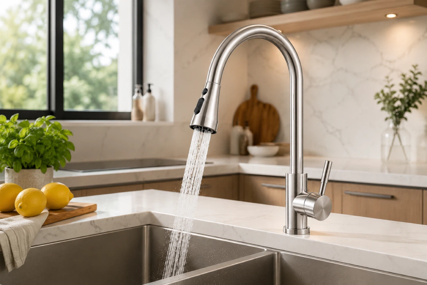 Premium Kitchen Faucet - 201 Stainless Steel - photo 2