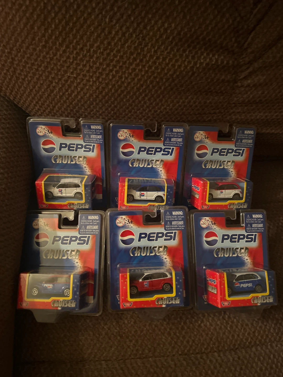 Pepsi Cruiser Diecast Cars (Set of 6)