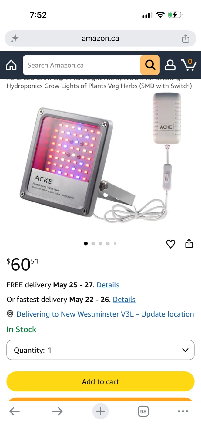 ACKE LED Grow Light – Full Spectrum Plant Lamp (12W) - photo 5